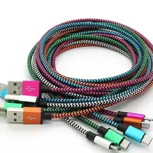 1 м 3 фута из алюминиевого сплава Micro USB тканевая оплетка для кабелей оплетка нейлоновая Синхронизация данных зарядное устройство для телефона samsung