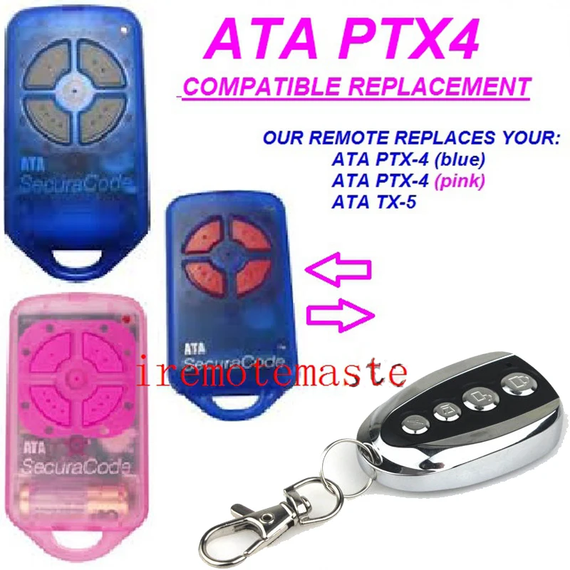 

ATA Garage/Gate Door Remote Control PTX-4 Replacement Remote
