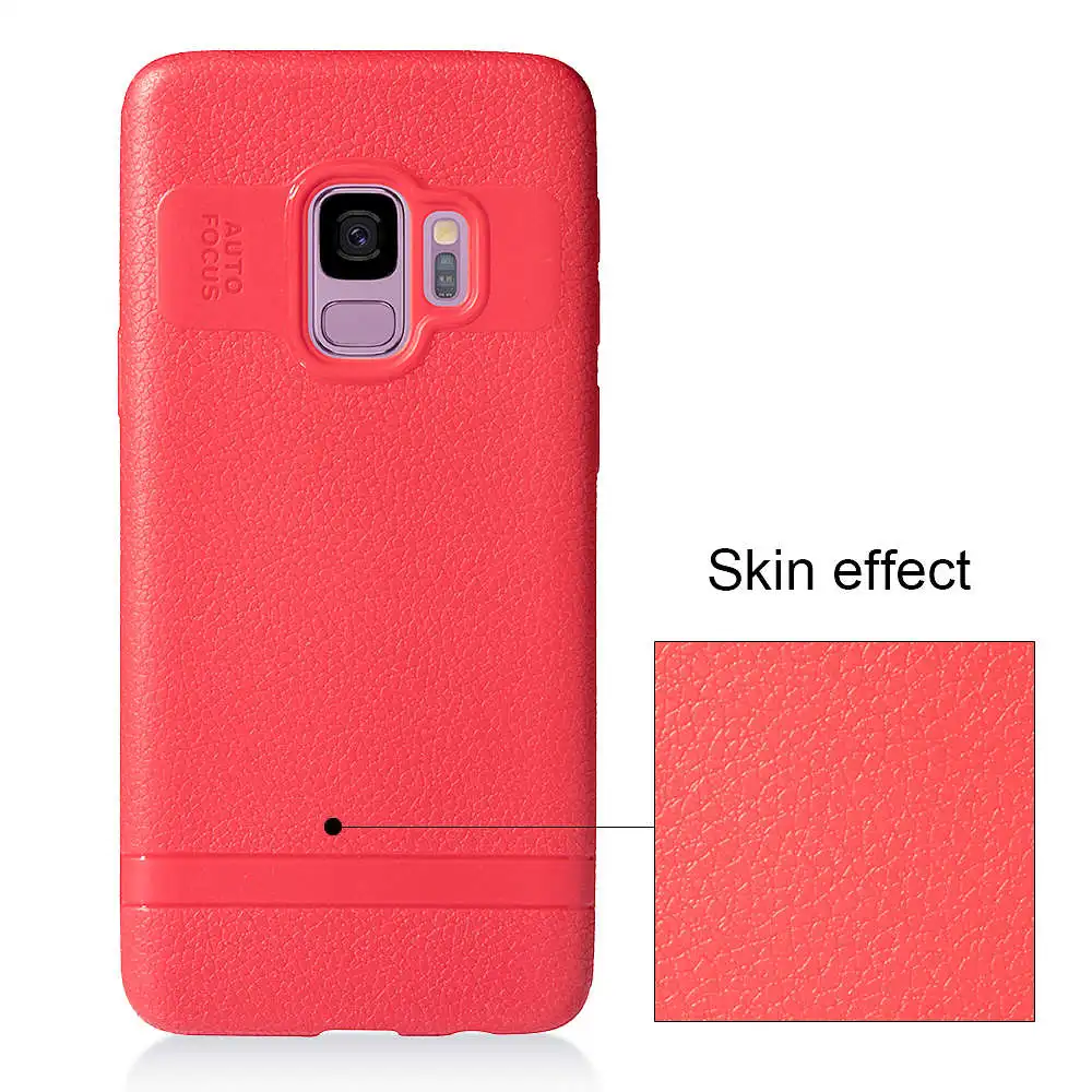 For Samsung S7 S7edge S8 S9 plus NOTE8 NOTE9 case Luxury Simple leather grain skin TPU soft Shockproof shell back cover |