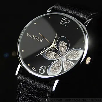 

2018 new flower pattern dial leather strap casual fashion exquisite precision high-end luxury women's quartz watch