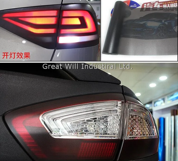 Matte Black Headlight Film Tint Taillight Motorbike Headlight Rear Lamp