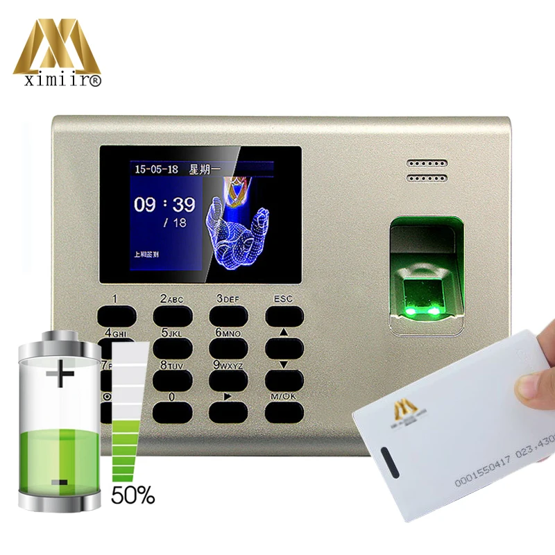 

Llinux system K40 fingerprint time clock optical sensor fingerprint time attendance and access control ID card time recorder