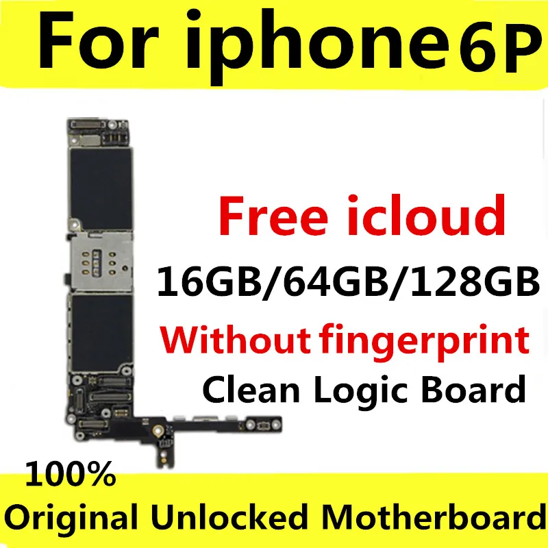 16 ГБ 32 64 оригинальная материнская плата для iPhone 6 P разблокированная бесплатная