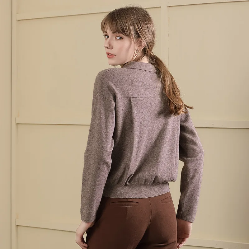 Women's cardigan knitting unlined sweater 2018 New arrival single-breasted Autumn and Winter women's knitted sweater coat 18081