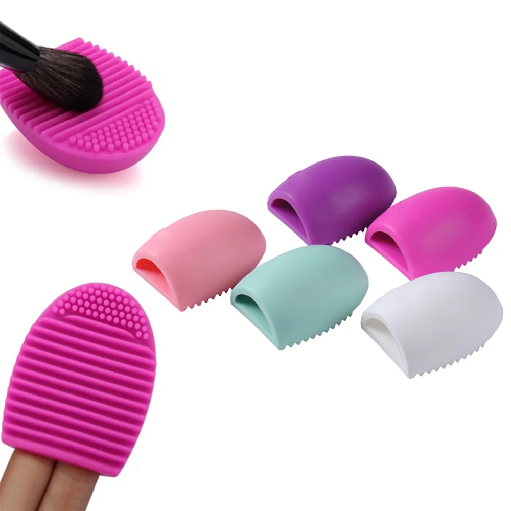 Buy 1pc Silicone Makeup Brushegg Cleaning Washing