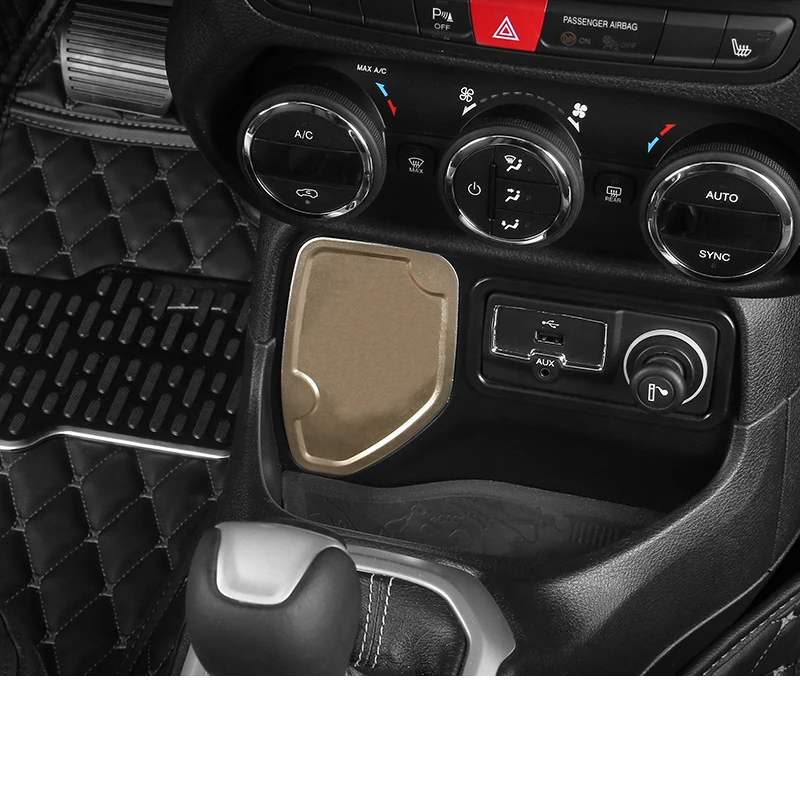 

Lsrtw2017 Aluminum Alloy Car USB Socket Panel Cigarette Light Frame Trims for Jeep Renegade 2016 2017 2018 2019