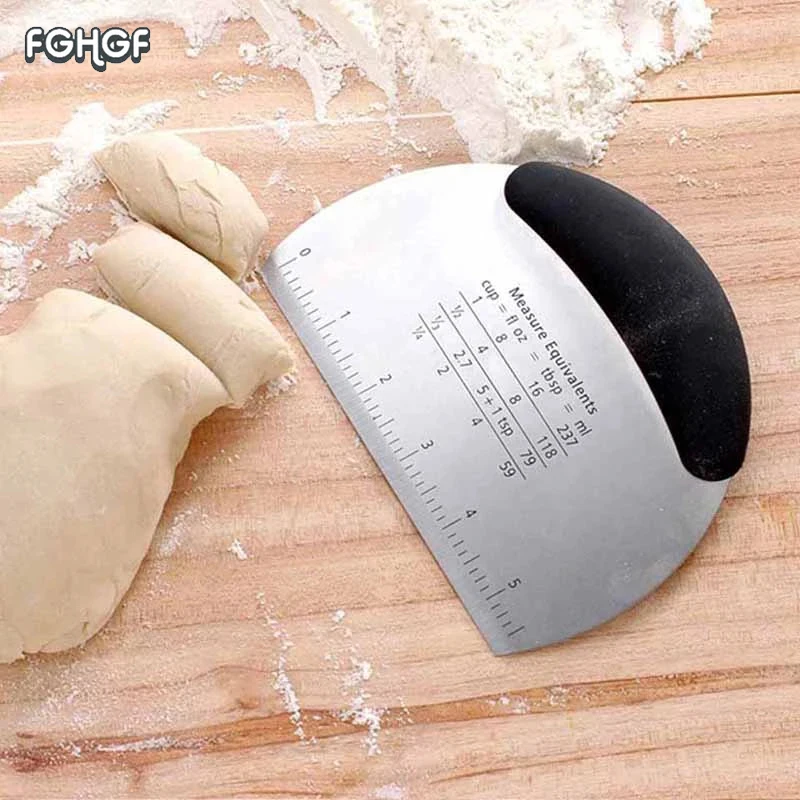 FGHGF Stainless Steel Flour Knife Slicing Tool Cake Scraper Cream