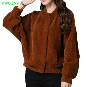 

Sweater Women Short section Korean 2018 Autumn Winter New Cardigan Coat Fashion section Women's Warm Sweaters Camel Tide A754