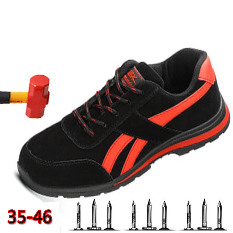 

2019 Labor Insurance Shoes Men's Puncture-proof Puncture Steel Toe Cap Summer Breathable Lightweight Safety Casual Work Shoes