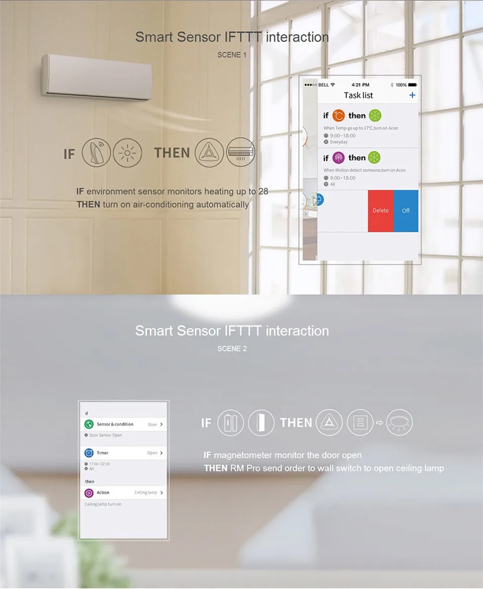 12---Original Broadlink TC2 US Standard Touch Panel Switch Smart Home Automation Wireless Wifi Control Light Wall Switch RF433