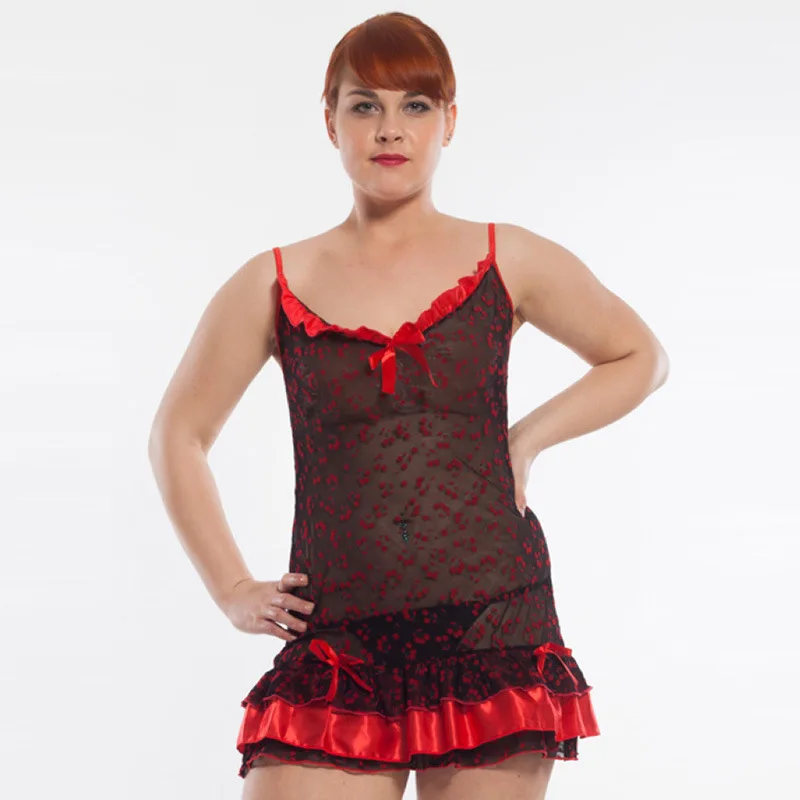 MILLYN оборками Лук пижамы Экзотические одежды в силе babydolls Новое сексуальное