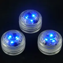 100 шт Свадебные украшения непроницаемый подводный светодиодный вечерние мини-свет чая с батареей для Хэллоуина Рождества