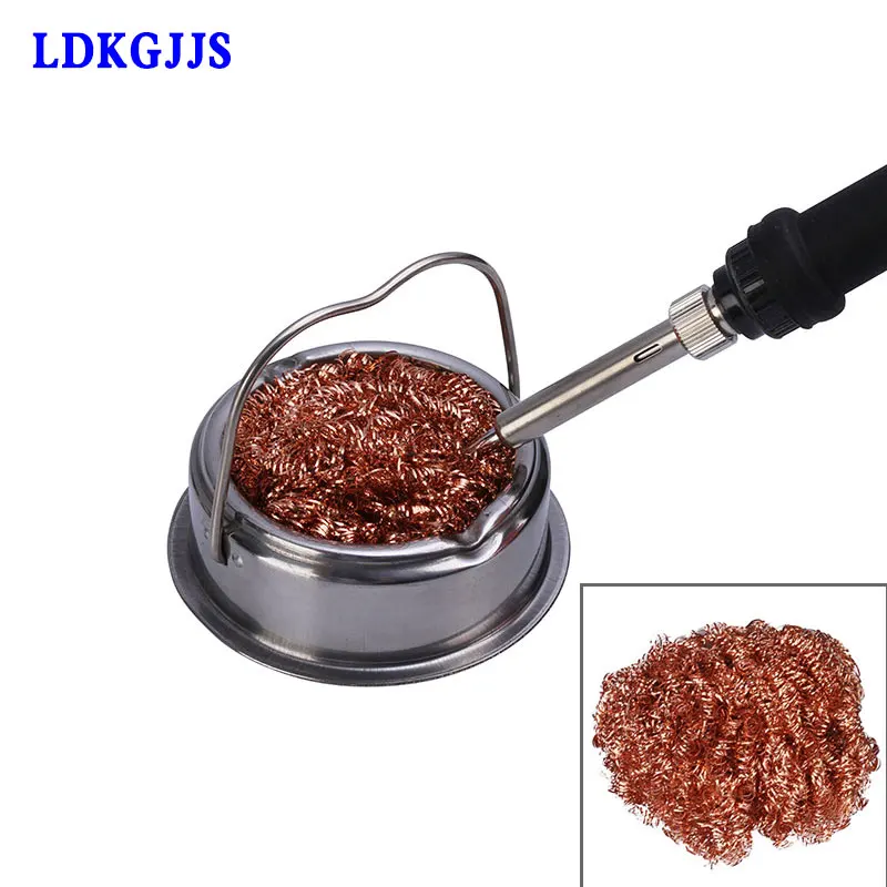 Welding Solder Soldering Iron Tip Cleaner Cleaning Soldering Copper Ball BGA Tools in Electric