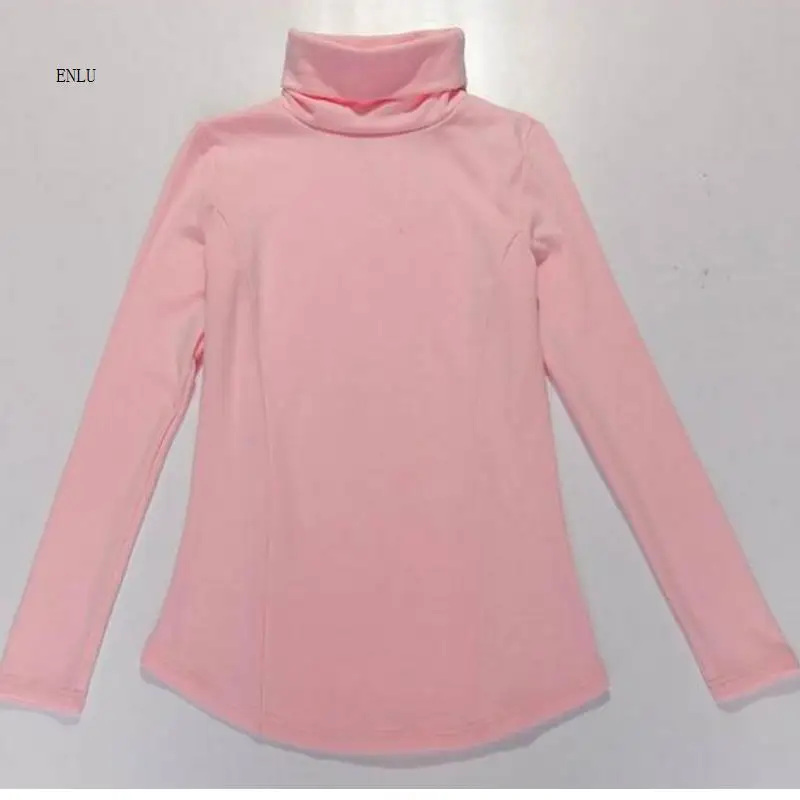 

Women's Natural Color Fleece sweaters With Long Sleeves slim turtleneck pullover Autumn winter female pullover Slim sweaters