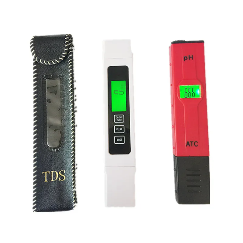 

LCD Digital PH Tester + Water Quality Measurement TDS&EC Tester 0-9000ppm Filter Hydroponic Pool Tester Meter Pen 20%off