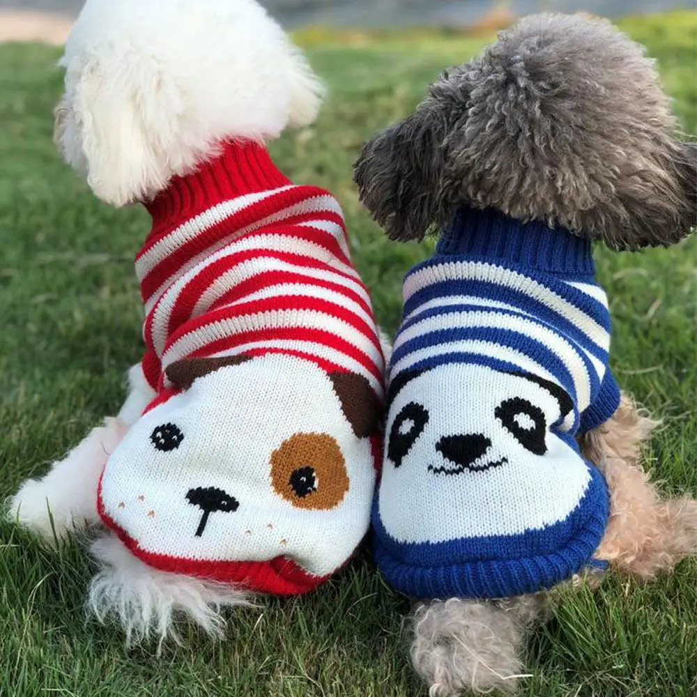 1pc Pet Dogs Sweaters Autumn Winter New Year's Sweater Puppy Dog Jumper