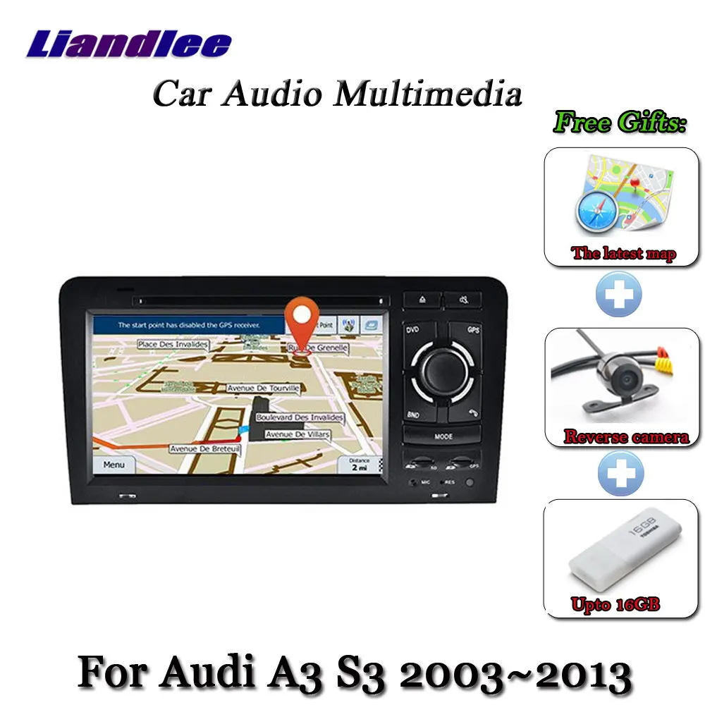 Liandlee автомобильная система Android для Audi A3 S3 8P 2003~ 2011 Радио ТВ BT DVD Carplay камера gps Navi навигация HD экран мультимедиа - Цвет: Standard