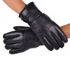 Guantes de cuero Real para hombre, Guantes de invierno, piel de oveja de moda, Guantes Mujer invierno nuevo 2022 espesar guante ► Foto 2/6