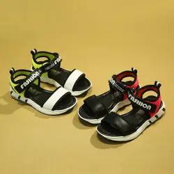 2018 Весна пляжные сандалии брендовые Нескользящие детская обувь белого черного цвета с доставкой
