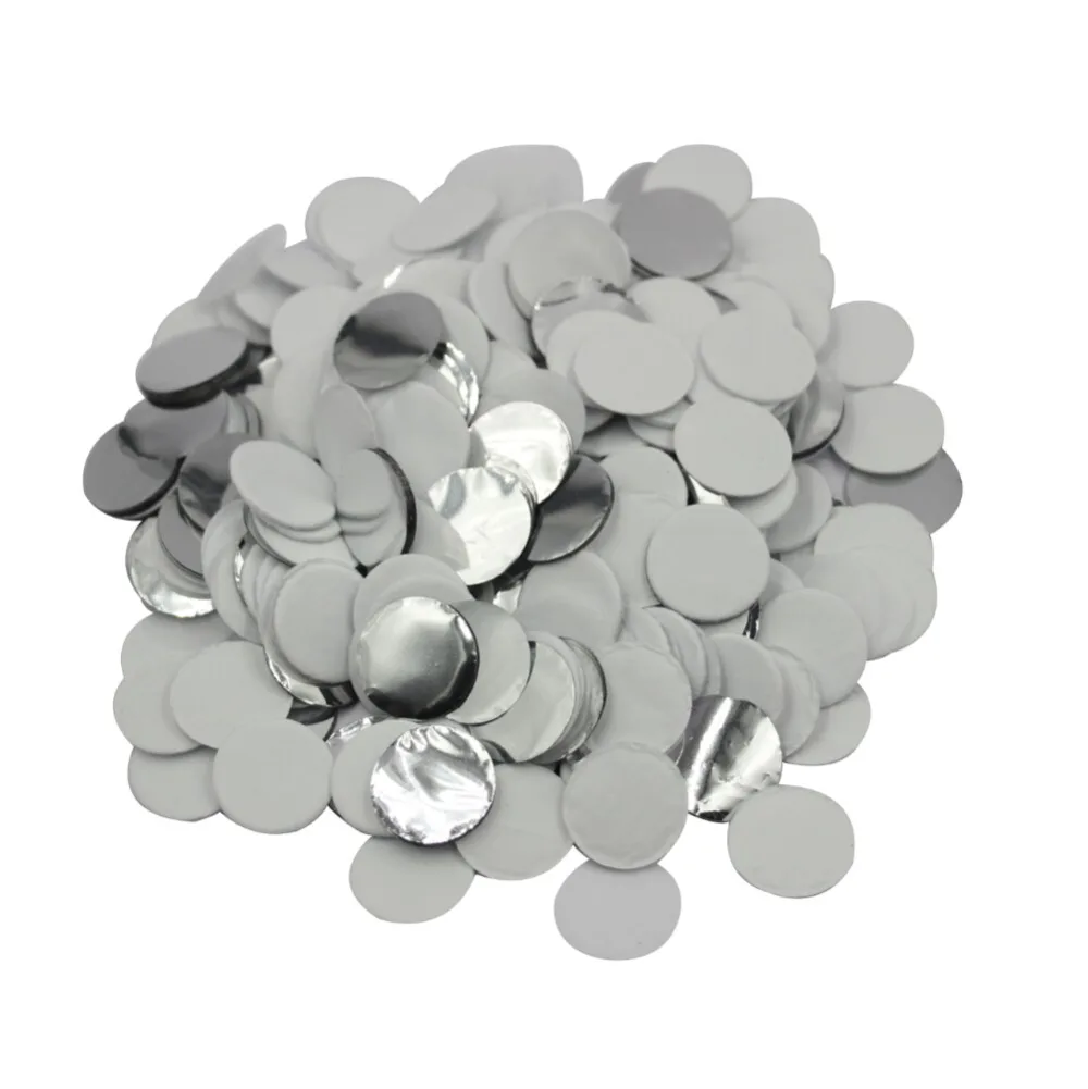 20g 18mm table decoration, party confetti ,confetti toss, White Silver