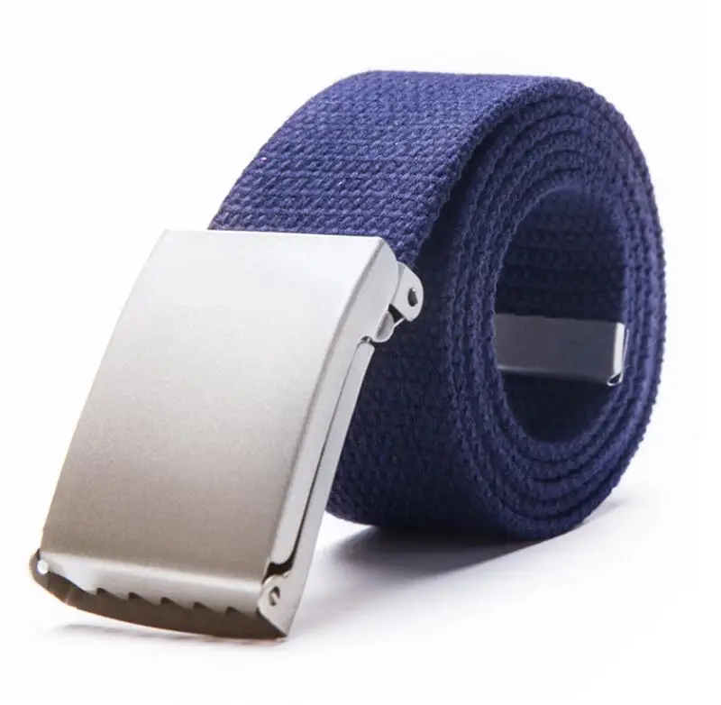 Mens Belts Fashion New Unisex Trousers Belts Canvas Belt Breathable Outdoor Tactical For Jeans Adjustable Waist Belt  140cm holeless belt