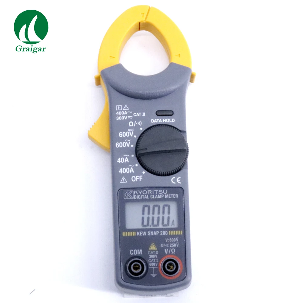 

Portable Digital Display AC DC Clamp Meter Tester Kyoritsu KEW SNAP 200