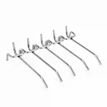 

5 x Hook Panel Perforated Wall Storage Garage Workshop Fixing 10CM