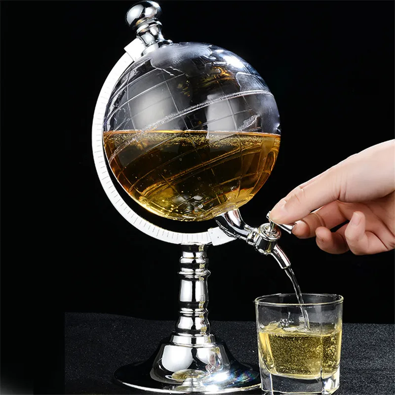 

Globe Style Novelty Fill Up Gas Pump Bar Wine Decanter Alcohol Liquid Dispenser