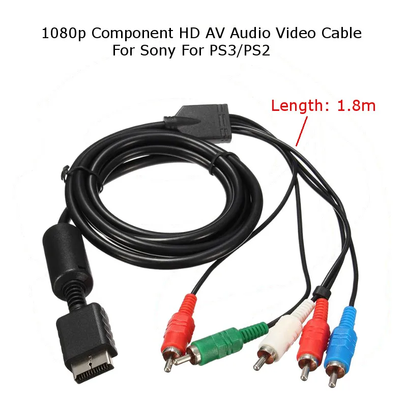 Cable HDTV para SONY Playstation 3, componente AV/YPbPr para PS3/ Playstation 2, compatible con