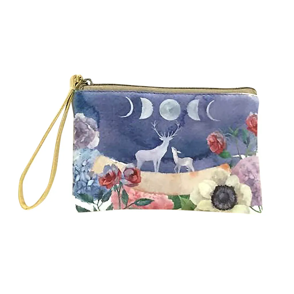 Women wallets Cute Canvas Cash Coin Purse women Make Up Bag Cellphone Bag With Handle Wallet Bag 2019 #P35