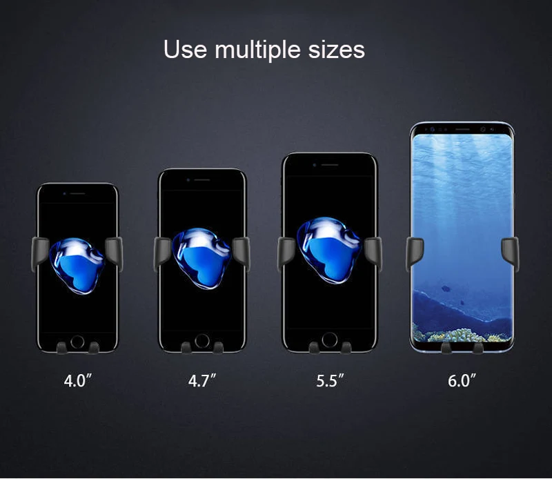 Гравитационный Автомобильный держатель для телефона, автомобильный держатель на вентиляционное отверстие, подставка для сотового телефона, авто приборная панель, держатель для смартфона, кронштейн, аксессуар
