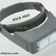 Оптический козырек бинокулярная Лупа с увеличительным соотношением 2.5X Оптическое стекло ювелирный световые инструменты, увеличительные инструменты