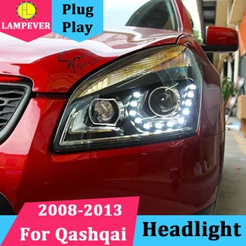 

Lampever Car Head Lamp case for Nissan Qashqai Headlights LED Headlight DRL Lens Double Beam Bi-Xenon HID car Front light