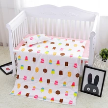 Промо-акция! Новое поступление, детская кроватка, комплект из 3 предметов, много цветов, Комплект постельного белья для малышей, льняное постельное белье, детская кроватка, пододеяльник/простыня/наволочка