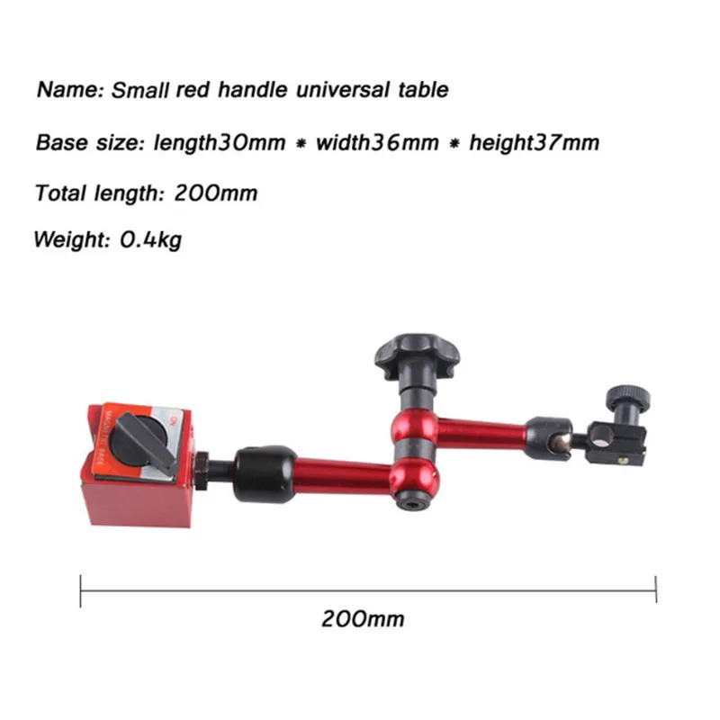 0-0,8 мм 0,01 мм рычажный Настольный индикатор, настольный измеритель уровня, шкала, точность, метрический слот ласточкин хвост, циферблат, измерительный инструмент, инструмент - Цвет: Красный