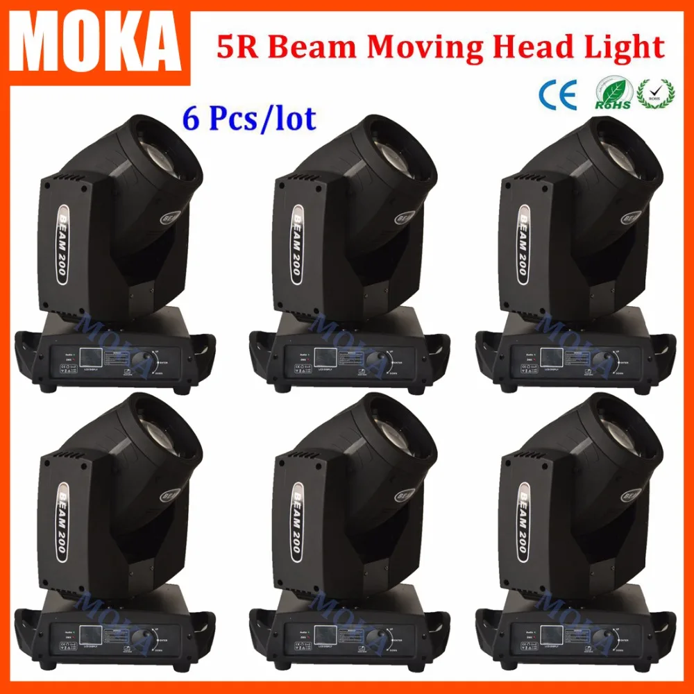

6 Pcs/lot 5R Beam Light Touch Screen Disco Beam Light DJ Equipment