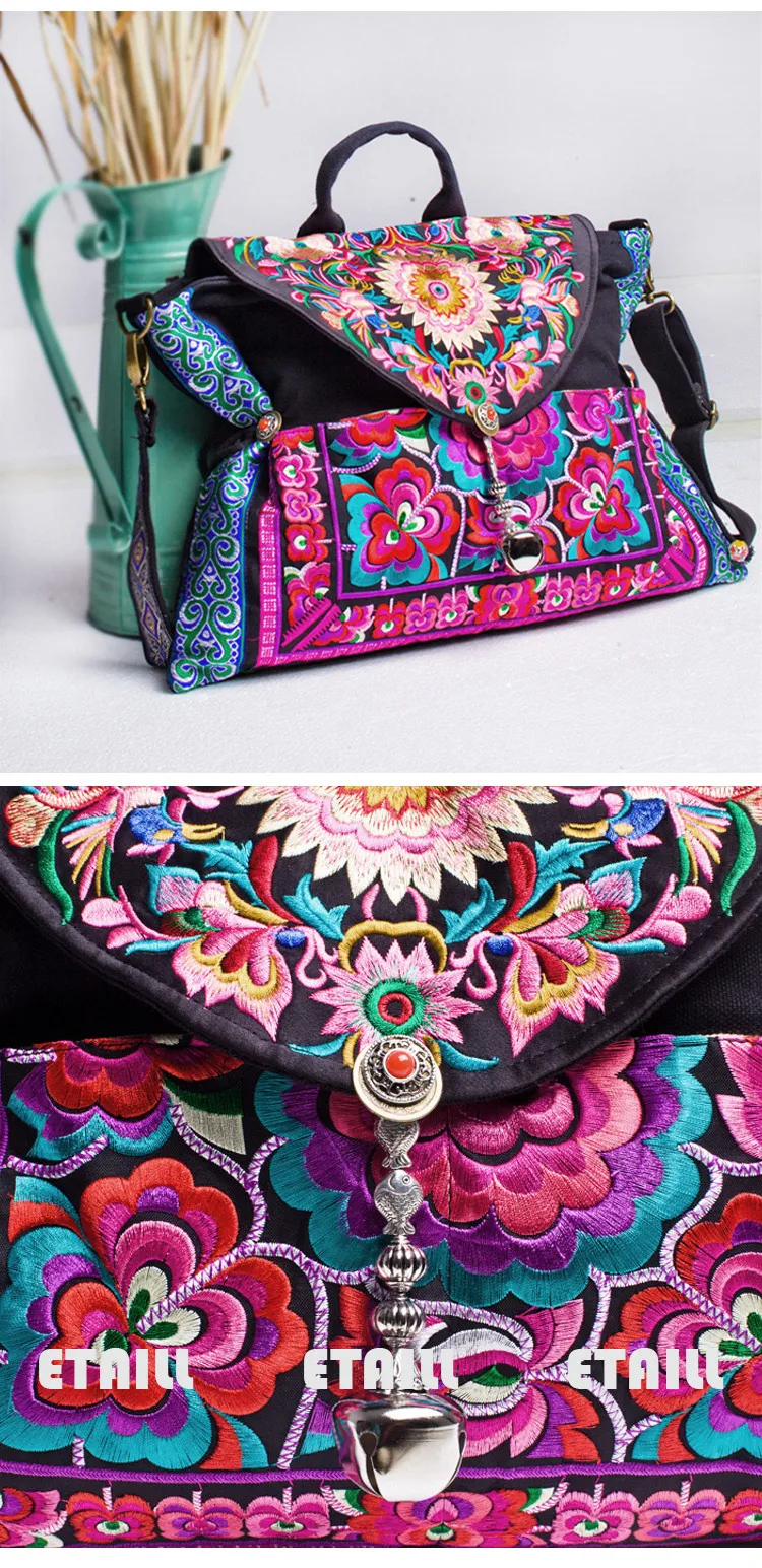 purse women's handbag national day trend embroidered clutch