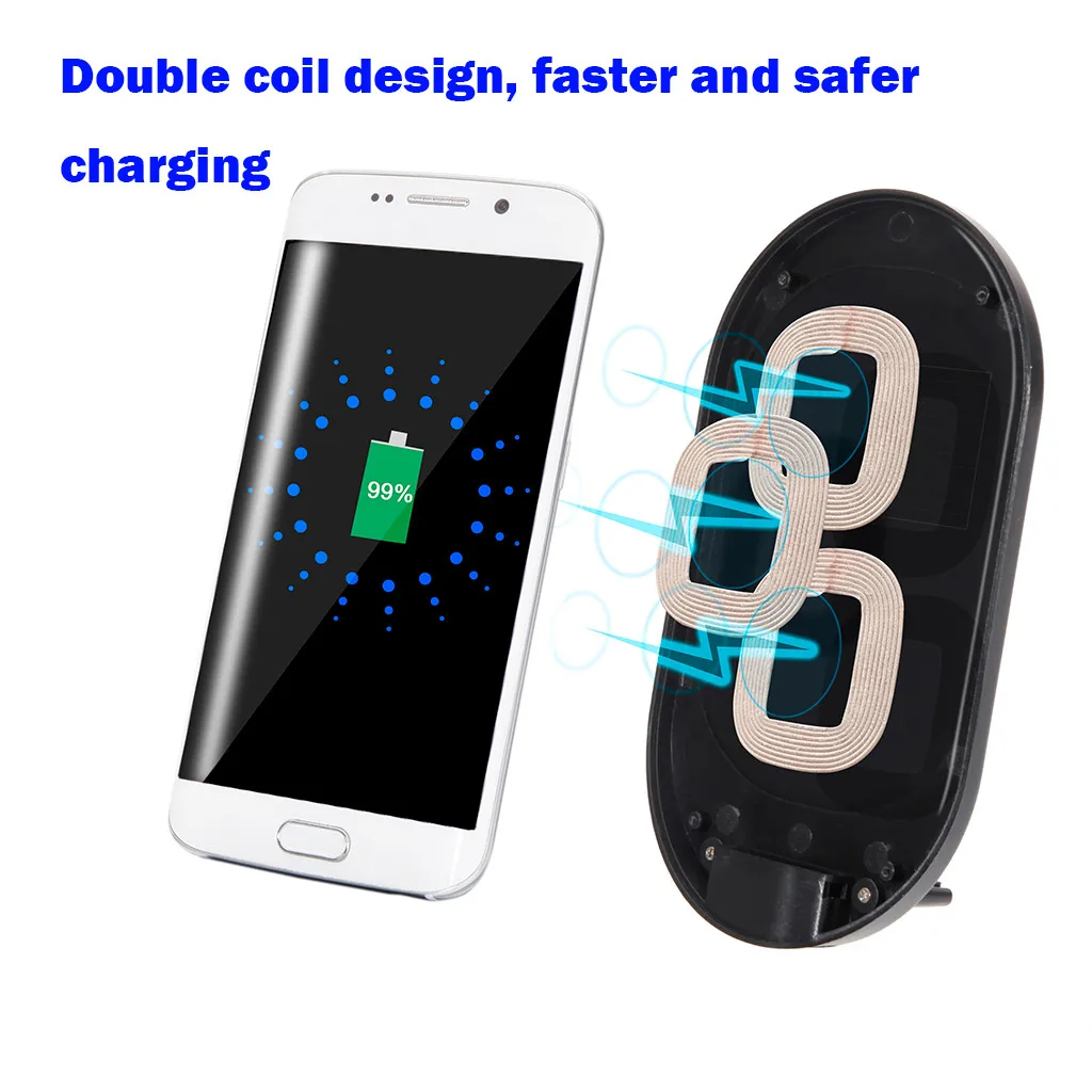 

Wireless QI 15W Fast Charger Charging Pad Stand Dock Holder For iPhone XS /XS