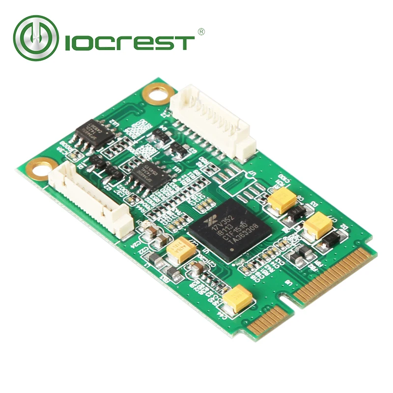 IOCREST Mini PCI-E turn 2 port RS422/485 industrial serial port card