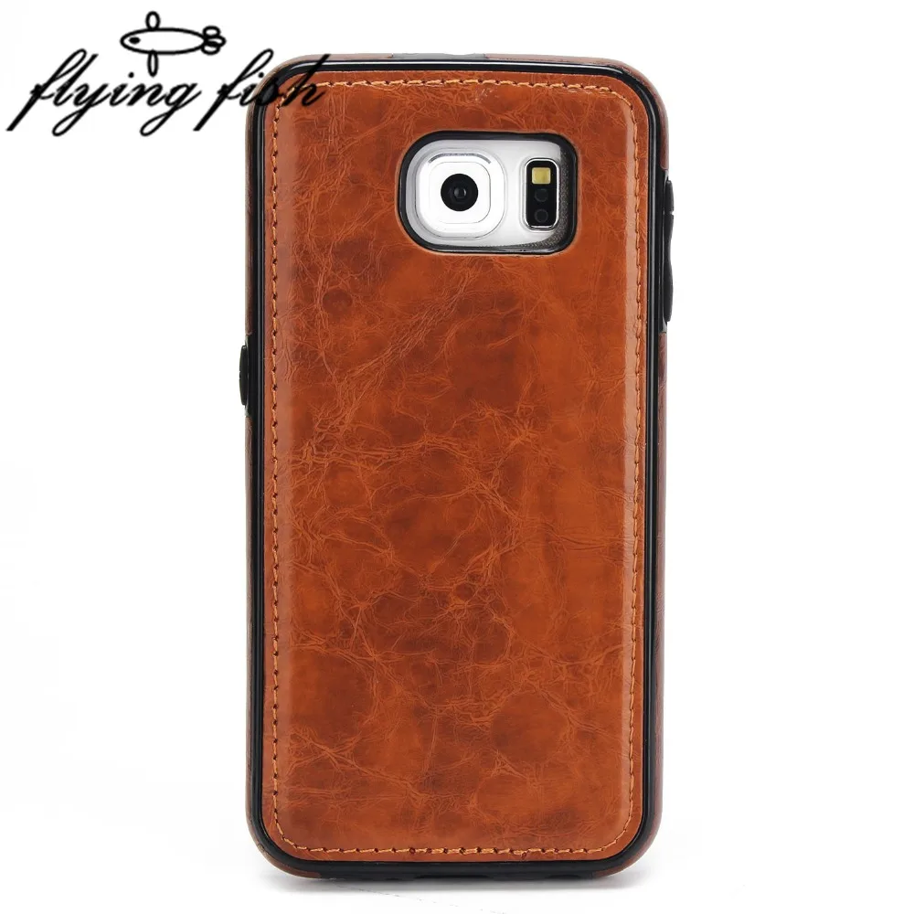S6 Bag For Samsung Galaxy G9200 5.1&quotPhone Retro Cases Leather Adsorption Cover Coque Telefoon Hoes Skin High Quality Luxury |