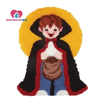

Halloween latch hook rug kits carpet embroidery crochet and knitting klink haak kleed button package rug do it yourself