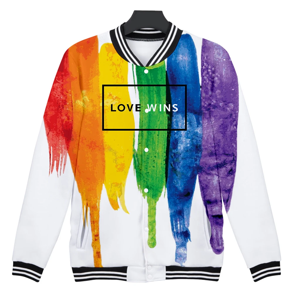 Новая LGBT-куртка-бомбер для мужчин и женщин, Повседневная Уличная одежда в стиле Харадзюку