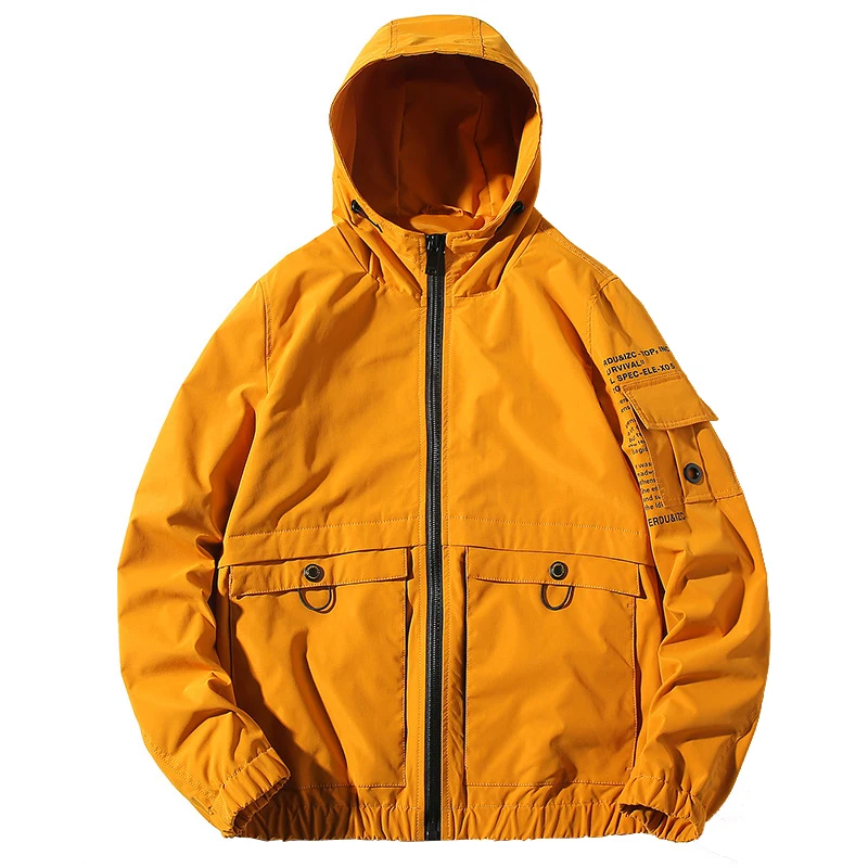 

2019 Hip Hop Hooded Men Jacket And Coats Harajuku Pilot Flight Jacket Streetwear Hoody Bomber Jackets ABZ515