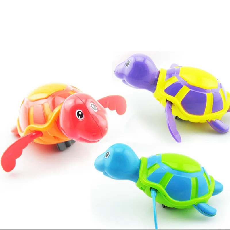 Детские заводные игрушки, игрушки для ванны, милая черепаха, рыба, Акула, бегемот, заводная цепь, животные, игрушки для купания, детские игрушки для купания, Классические игрушки