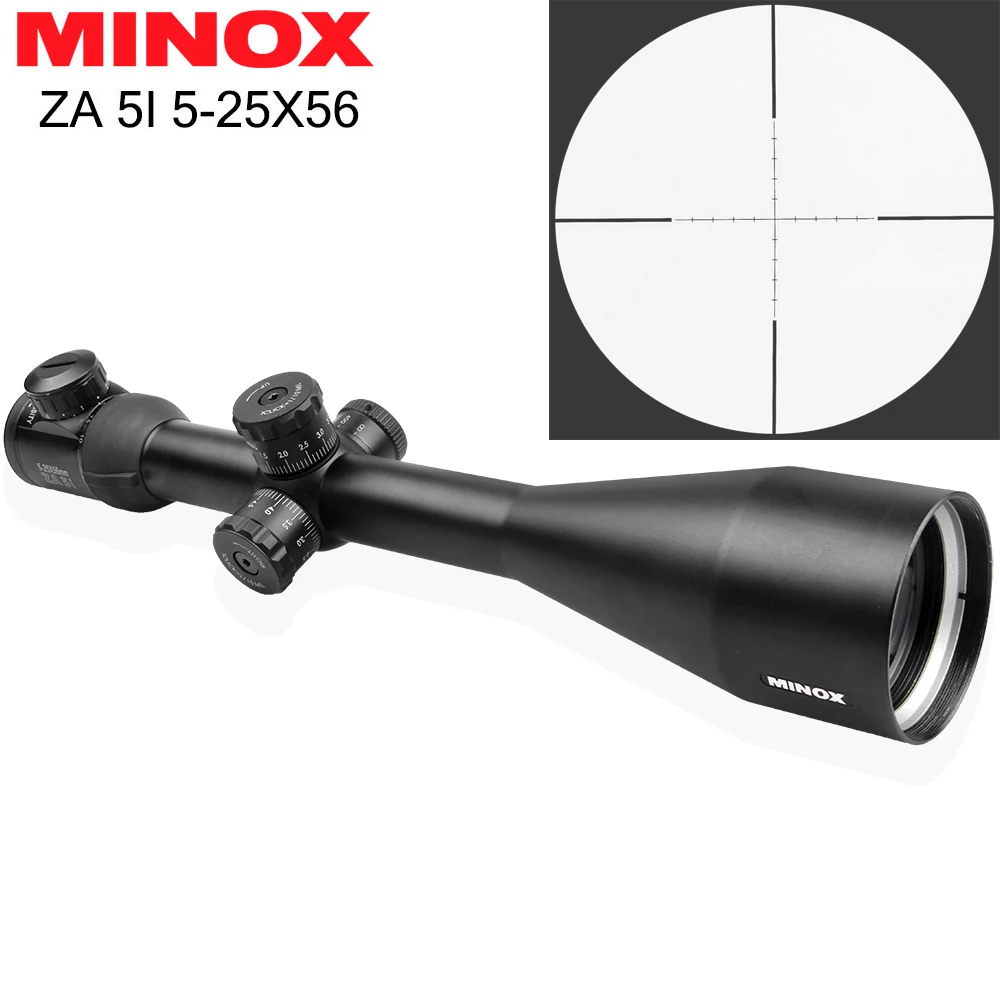 

World famous brand MINOX 5-25X56SF Optical Sight Riflescope military use Outdoor Hunting Scope for Air Rifle Sniper rifle