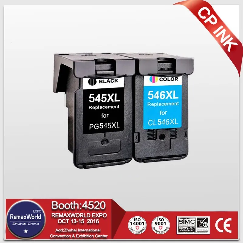 

CP 2PK 545 546 Replacement for Canon PG-545XL CL-546XL Ink Cartridge for Canon Pixma IP2850 IP2855 MG2450 MG2455 MG2550 MG2555