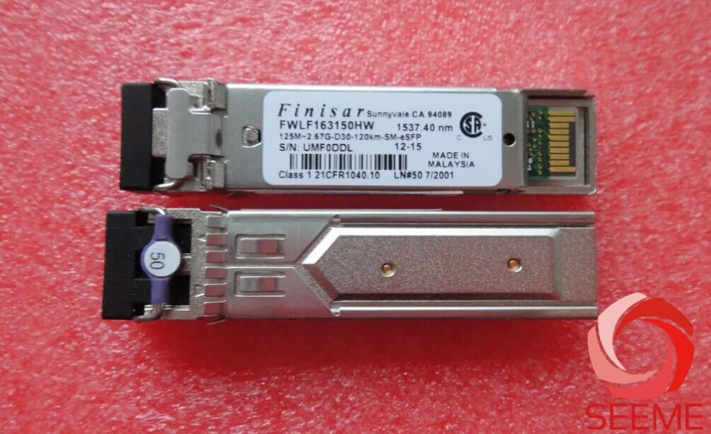 

Finisar FWLF163150HW 1537.40NM 125M 2.67G 120KM single mode ESFP