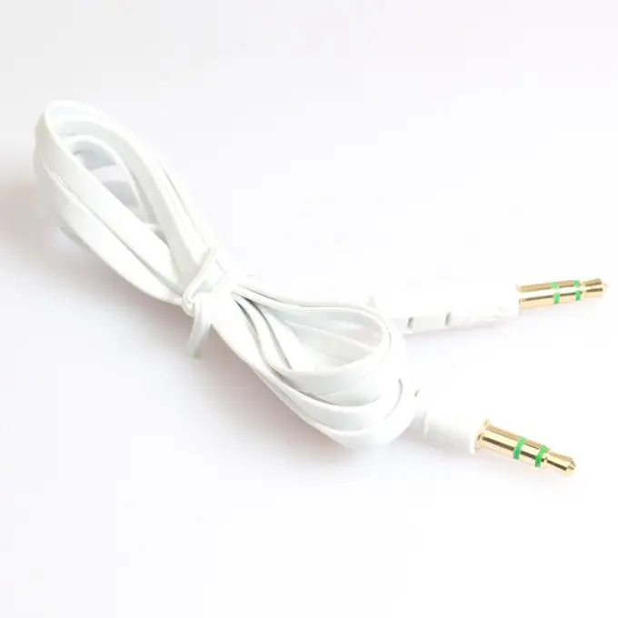 AUX кабель 3,5 мм Jack кабель металлический корпус Jack папа-папа автомобильный Aux вспомогательный шнур для телефона MP3 планшет ПК стерео аудио кабель#30 - Название цвета: Белый
