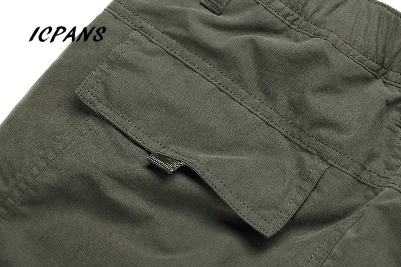 calça cargo masculina de calças de com zíper lateral para homens