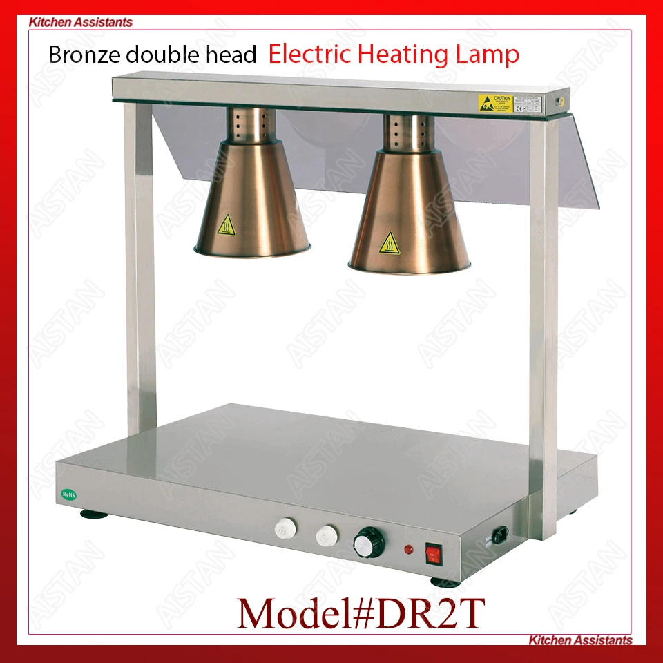DR1/DR2 electric stainless steel food warmer heating warming lamp light for restaurant
